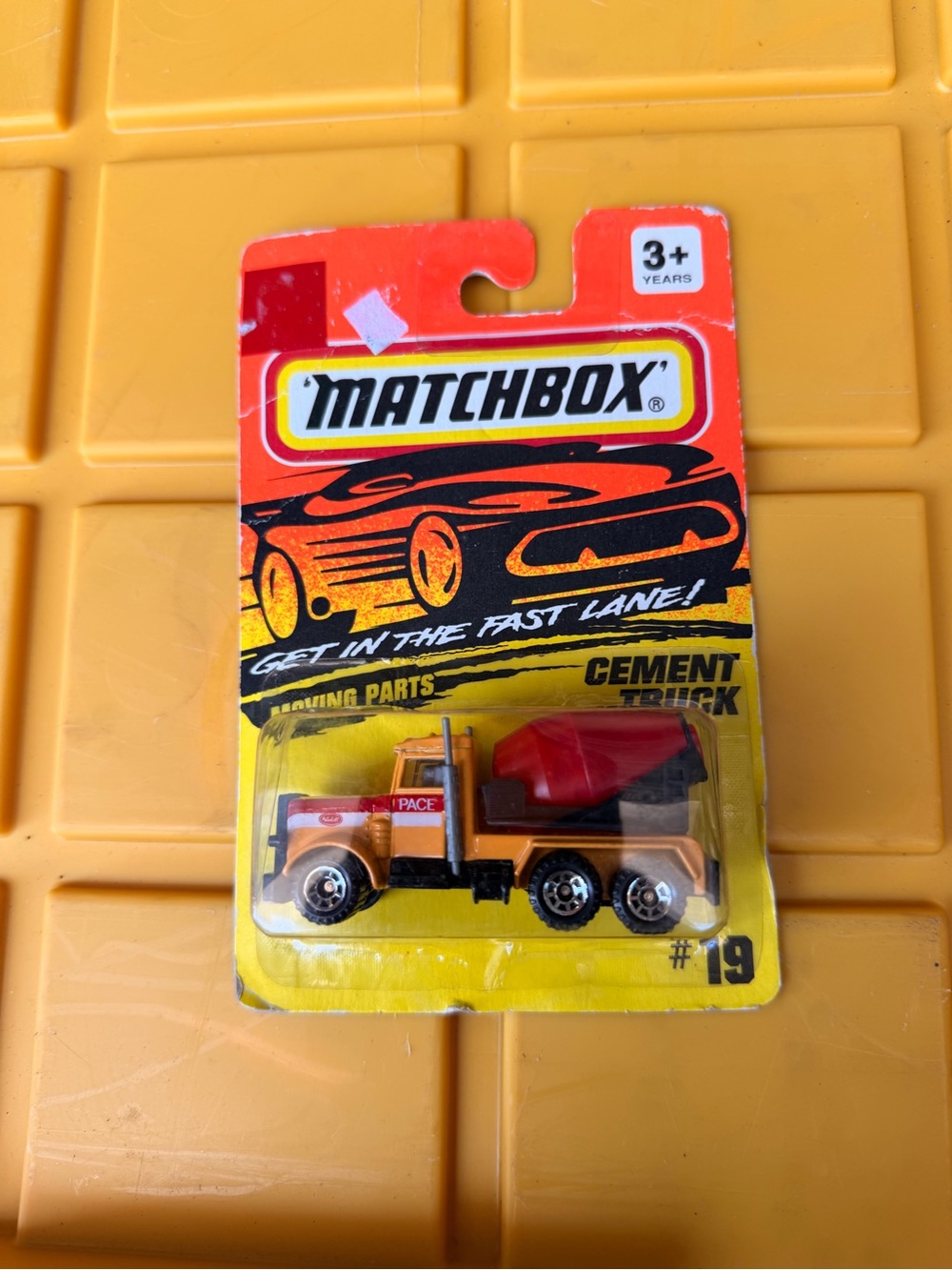 Mattel Matchbox Cement Truck Toy - Red & Orange